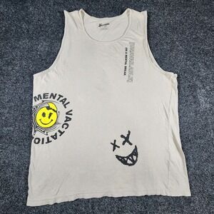 Brooklyn Cloth N Need Of Mental Vacation Tank Top Men's Size XL Funny Grunge